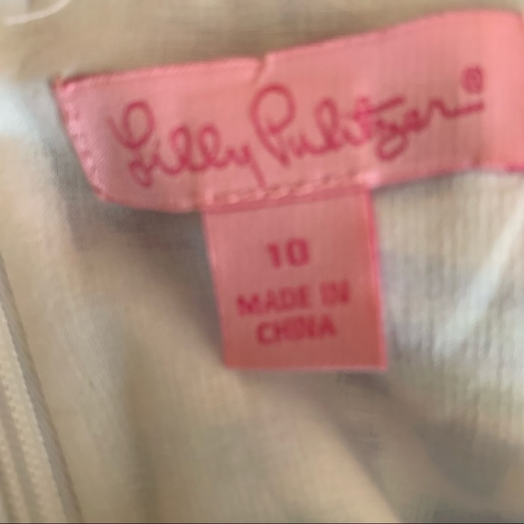 🌴Lilly Pulitzer Blue/White Shell Print Halter Top - Picture 4 of 4